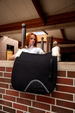 Clearance Harleigh sjabrak med saueskinn Nettdrevne Gjerdeapparater & Batteridrevne Gjerdeapparater|Dressursjabraker