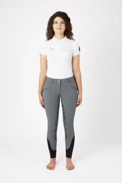 New Helforsterkede ridebukser med silikon og høyt liv, dame Helforsterkede Ridebukser