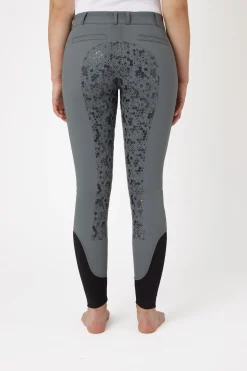 New Helforsterkede ridebukser med silikon og høyt liv, dame Helforsterkede Ridebukser