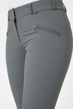 New Helforsterkede ridebukser med silikon og høyt liv, dame Helforsterkede Ridebukser