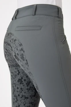 New Helforsterkede ridebukser med silikon og høyt liv, dame Helforsterkede Ridebukser