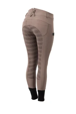 Hot helforsterkede ridebukser med silikon, høyt liv og telefonlomme, dame Helforsterkede Ridebukser