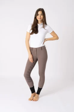 Hot helforsterkede ridebukser med silikon, høyt liv og telefonlomme, dame Helforsterkede Ridebukser