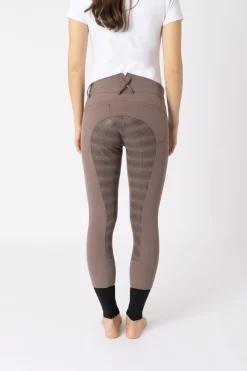 Hot helforsterkede ridebukser med silikon, høyt liv og telefonlomme, dame Helforsterkede Ridebukser