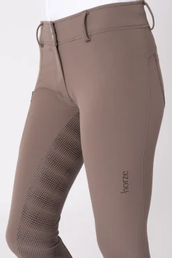 Hot helforsterkede ridebukser med silikon, høyt liv og telefonlomme, dame Helforsterkede Ridebukser