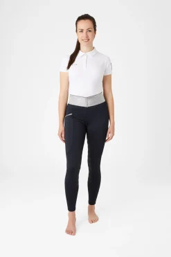 Best helforsterket ridetights med silikon og glitterlinning, dame Ridetights