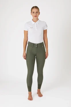 Hot Indira helforsterkede ridebukser med høyt liv til dame Helforsterkede Ridebukser