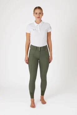 Hot Indira helforsterkede ridebukser med høyt liv til dame Helforsterkede Ridebukser