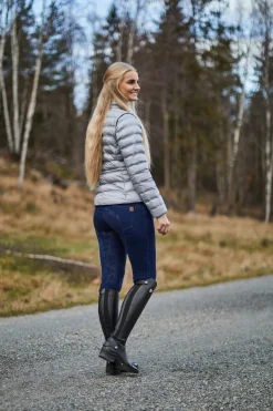 Hot Kacy helforsterket denim thermo ridebukse, dame Vinterridebukser