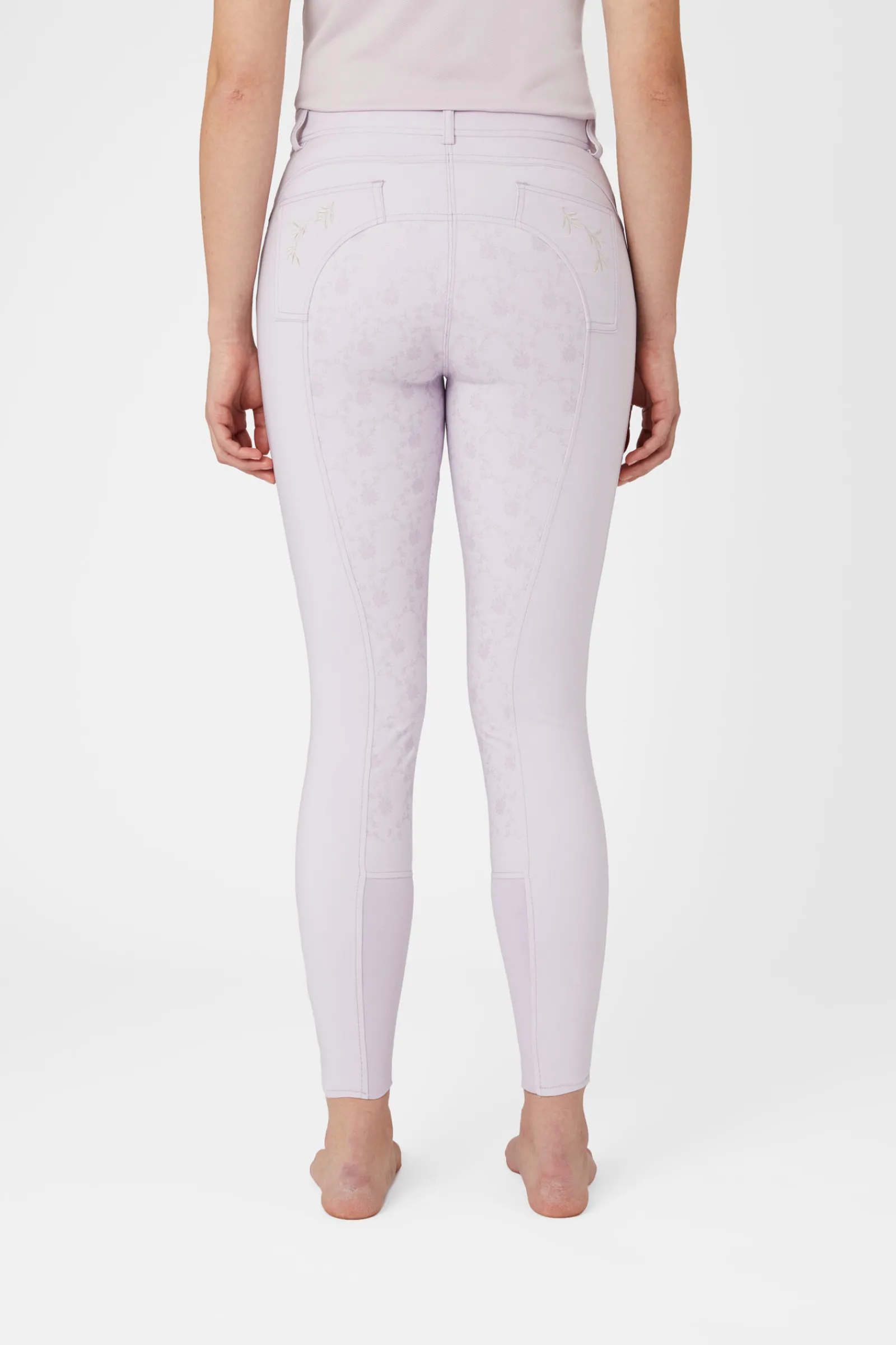 Discount Kaitlin helforsterkede ridebukser med blomsterdetaljer, dame Helforsterkede Ridebukser