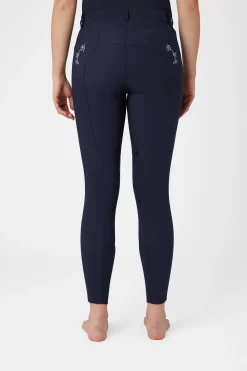 Sale Kaitlin kneforsterkede ridebukser med blomsterdetaljer, dame Kneforsterkede Ridebukser