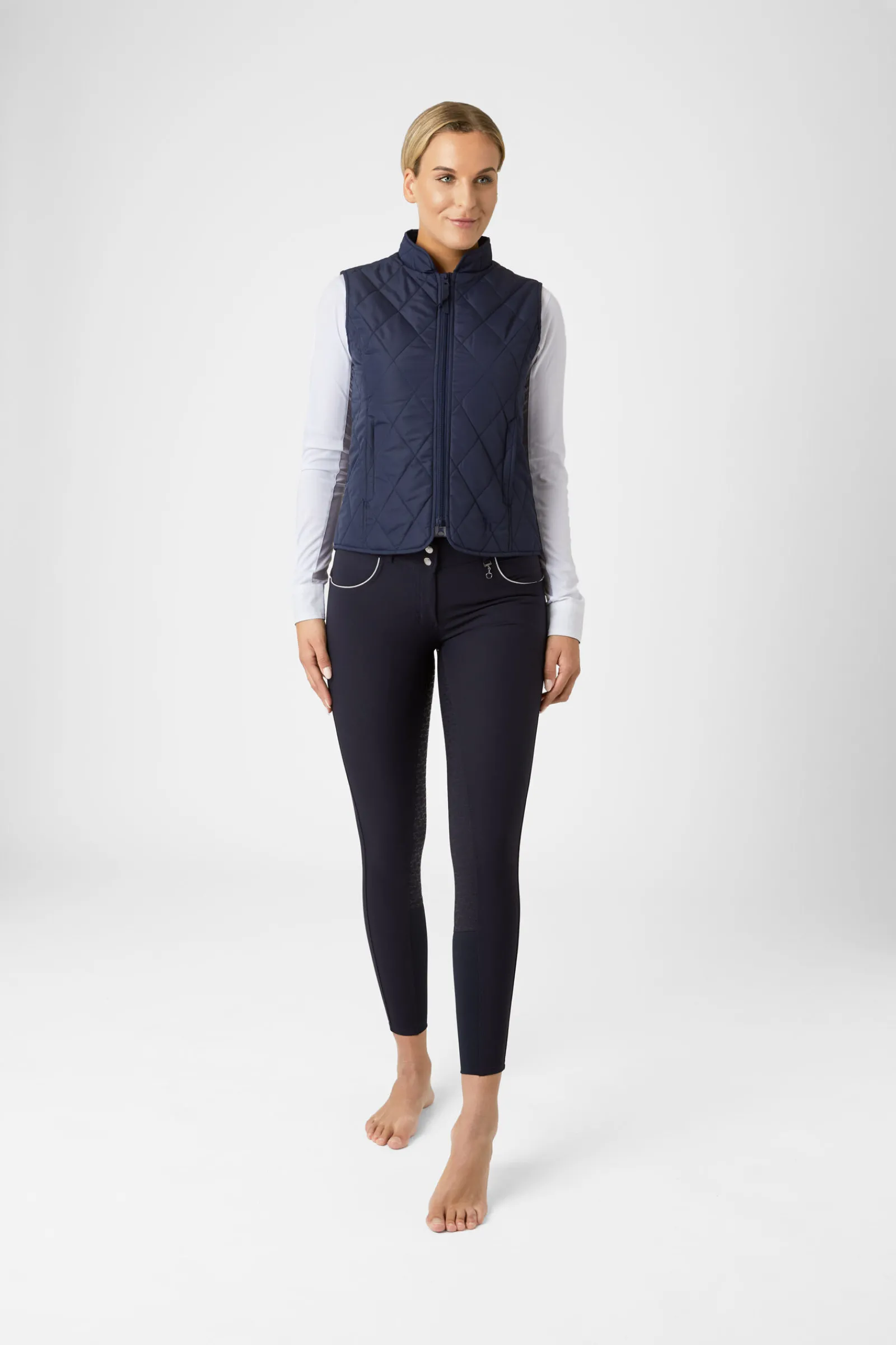 Sale klassisk vattert vest til damer Jakker Og Frakker