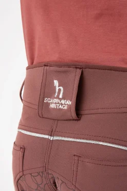 Clearance Leighton Teens helforsterkede ridebukser med silikon og telefonlomme Ridebukser