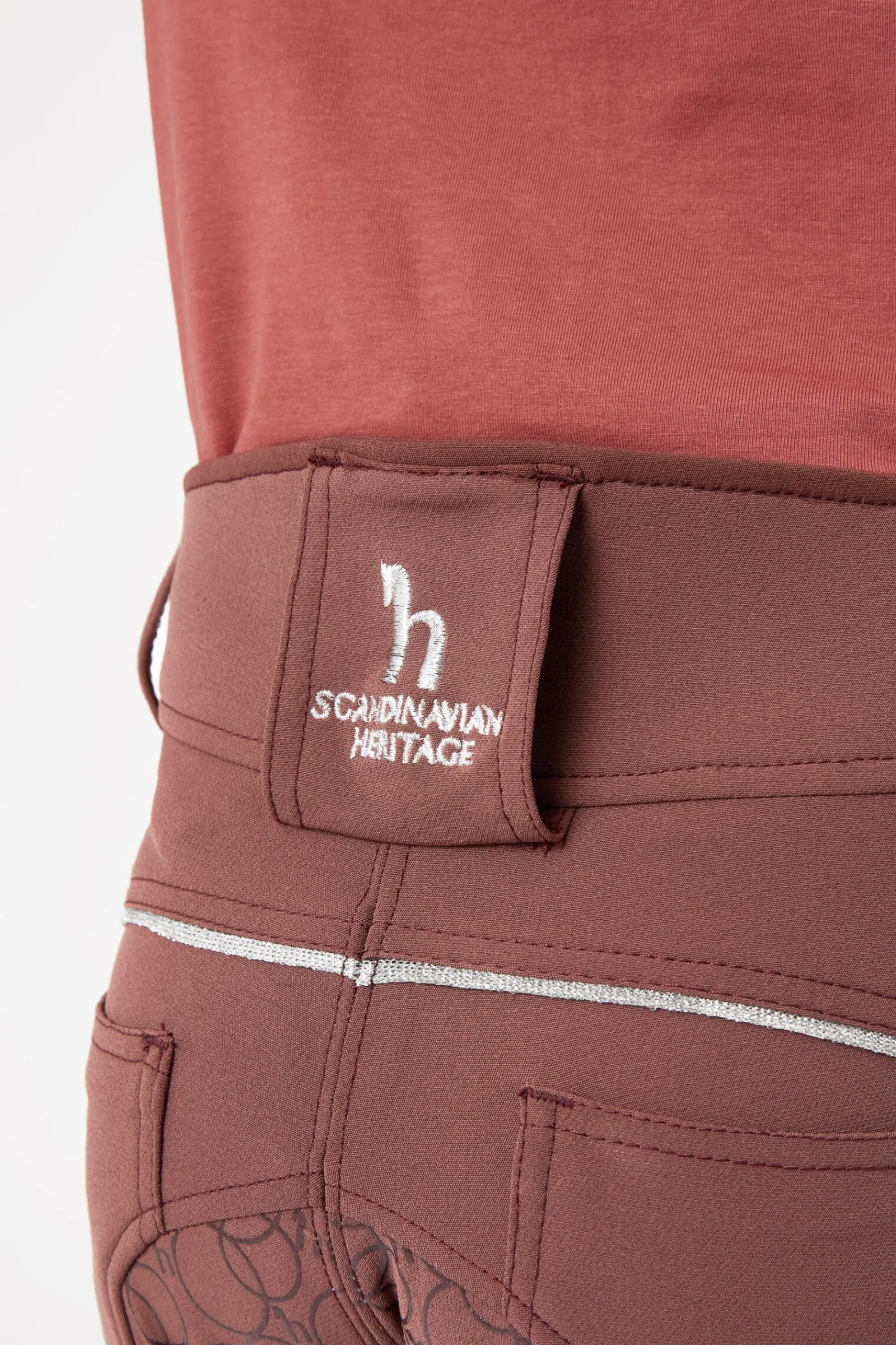 Clearance Leighton Teens helforsterkede ridebukser med silikon og telefonlomme Ridebukser