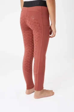 Hot Leighton Teens helforsterkede ridetights med silikon og varmt fôr Ridetights