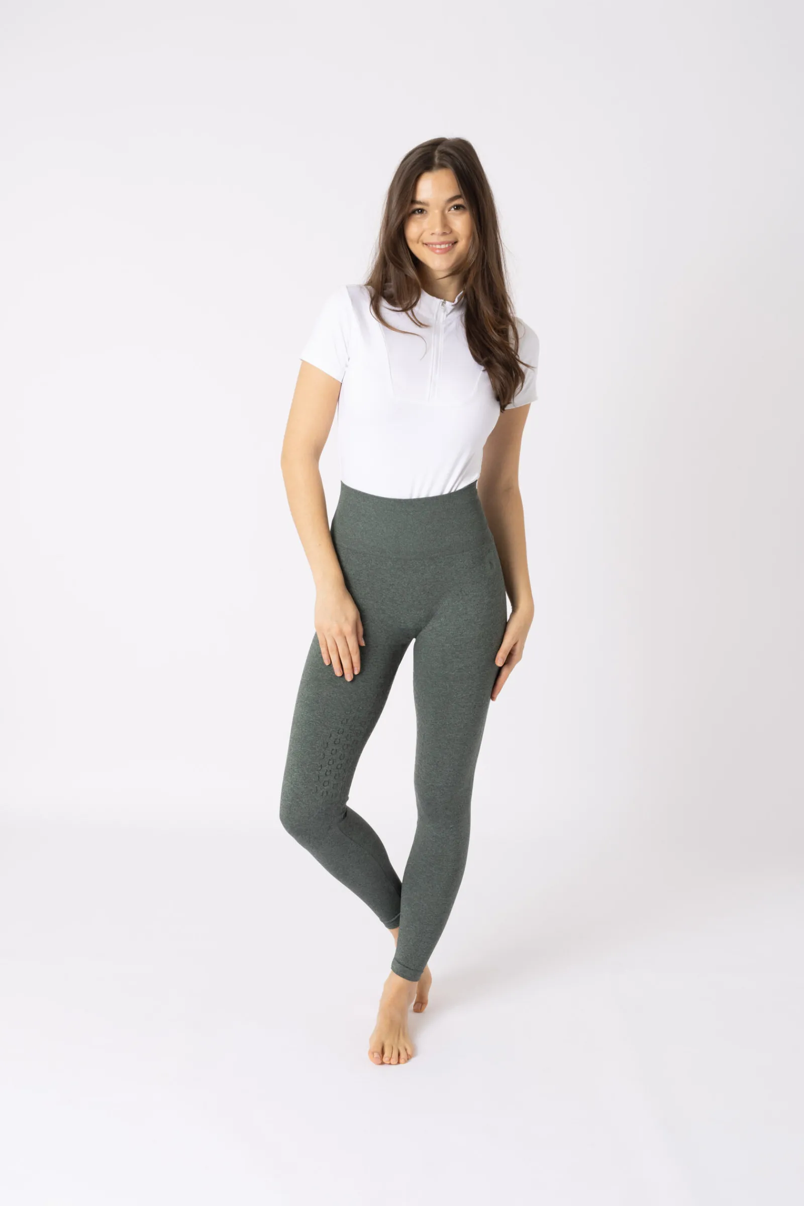 Sale Nessa Sømløse Fullgrip Scrunch Tights Ridetights