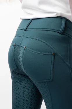 New Rhea helforsterket thermoridebukse med baklommer, barn Ridebukser