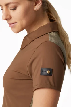 Sagria treningsskjorte med gyllen rygg, dame Skjorter Og Topper