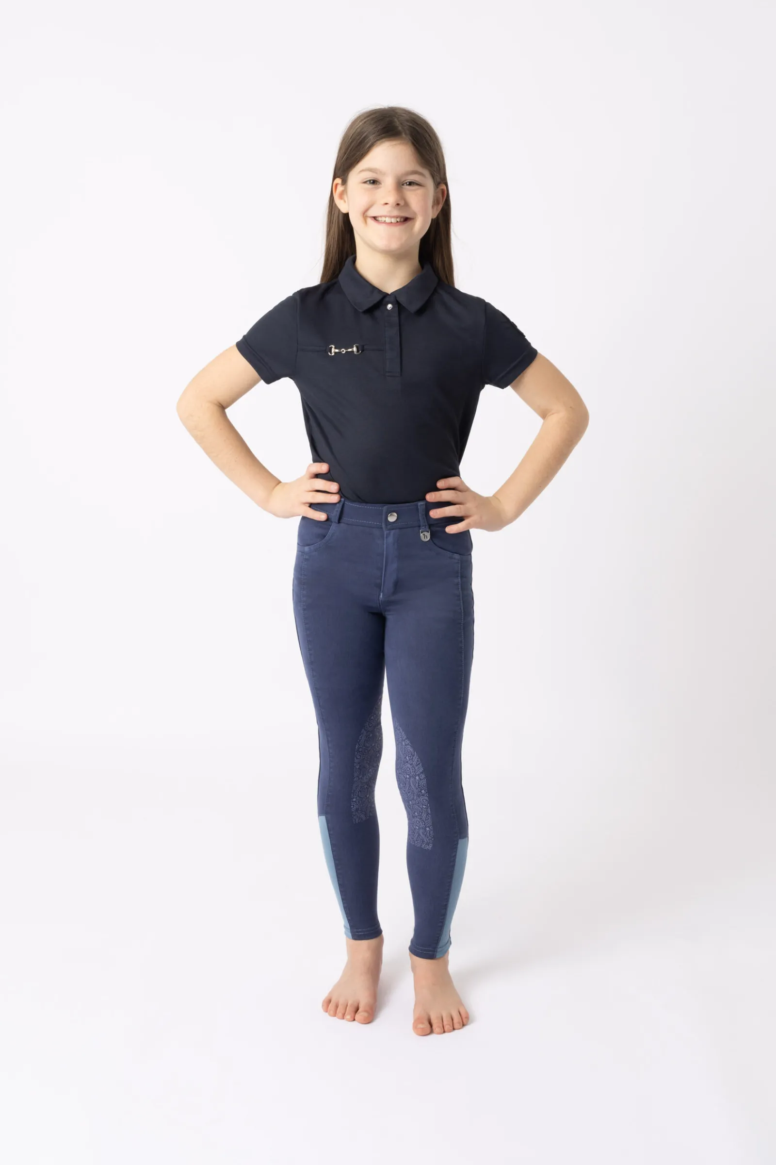 Discount Suki kneforsterket ridebukse til barn Ridebukser