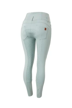 Discount Tara helforsterkede ridebukser med høyt liv og silikon, dame Helforsterkede Ridebukser