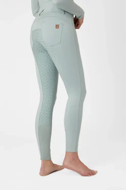 Discount Tara helforsterkede ridebukser med høyt liv og silikon, dame Helforsterkede Ridebukser