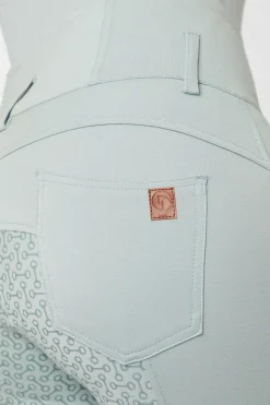 Discount Tara helforsterkede ridebukser med høyt liv og silikon, dame Helforsterkede Ridebukser