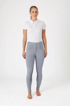 Hot Tara ridebukser med høyt liv, helforsterket med lær, dame Helforsterkede Ridebukser