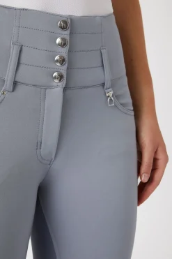 Hot Tara ridebukser med høyt liv, helforsterket med lær, dame Helforsterkede Ridebukser