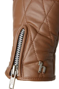 Outlet Theresa vinterhansker i vegansk lær, dame Vinterhansker Til Ridning