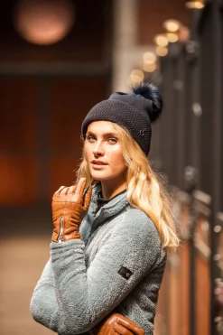 Outlet Theresa vinterhansker i vegansk lær, dame Vinterhansker Til Ridning