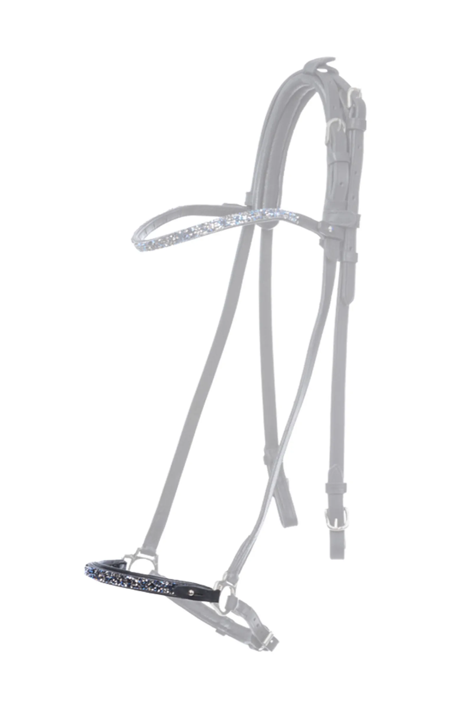 Hot Blár Dropped Noseband Piece for Kjartan Icelandic Bridle Hodelag & Nesereimer