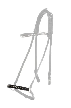 Hot Glansandi Dropped Noseband Piece for Kjartan Icelandic Bridle Hodelag & Nesereimer