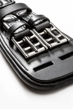 kort gjord mykt lær Casper med elastikk Gjorder