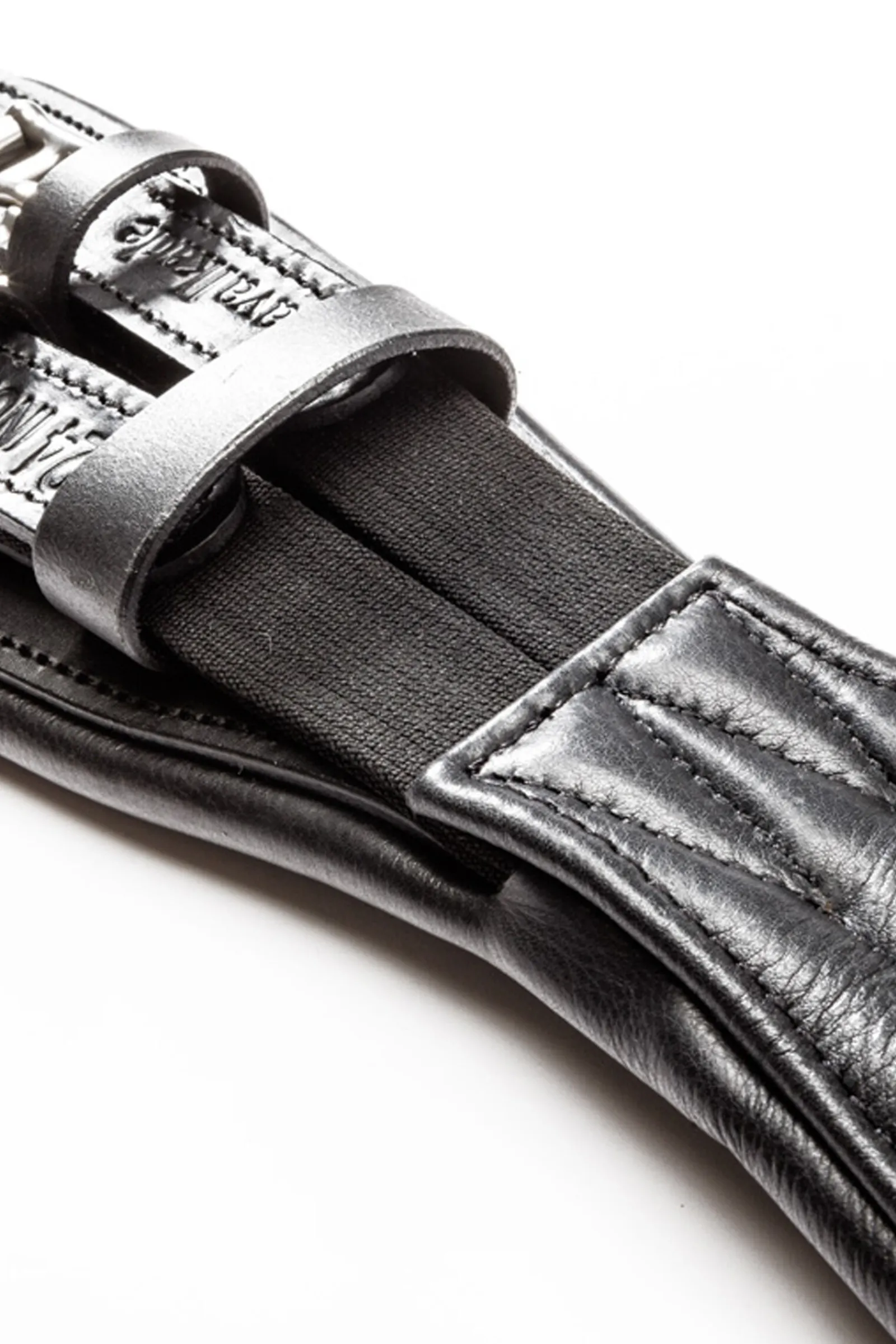 kort gjord mykt lær Casper med elastikk Gjorder