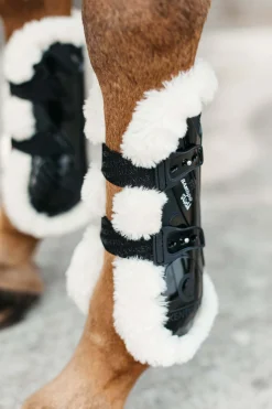 Best Horsewear Vegan elastiske senebelegg med bambus og saueskinn Belegg Til Hest