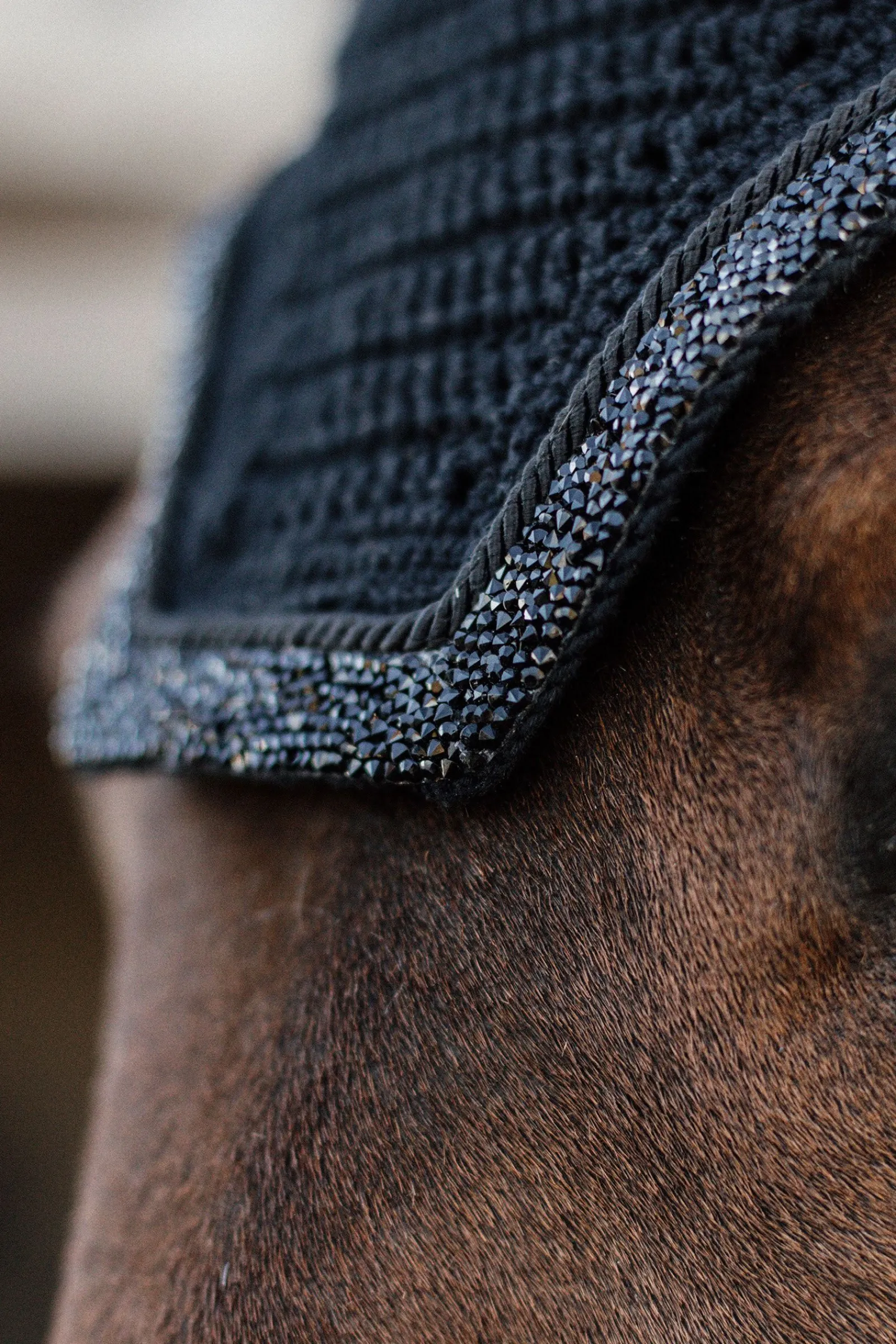 Clearance Horsewear Wellington Glitter Stone ørehette, lydløs Ørehetter|Ørehetter