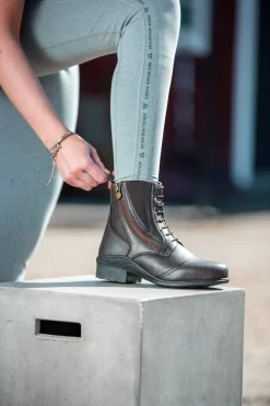 Best Mountain Horse Veganza Paddock Støvler med sideglidelås Ridesko Og Jodphurs