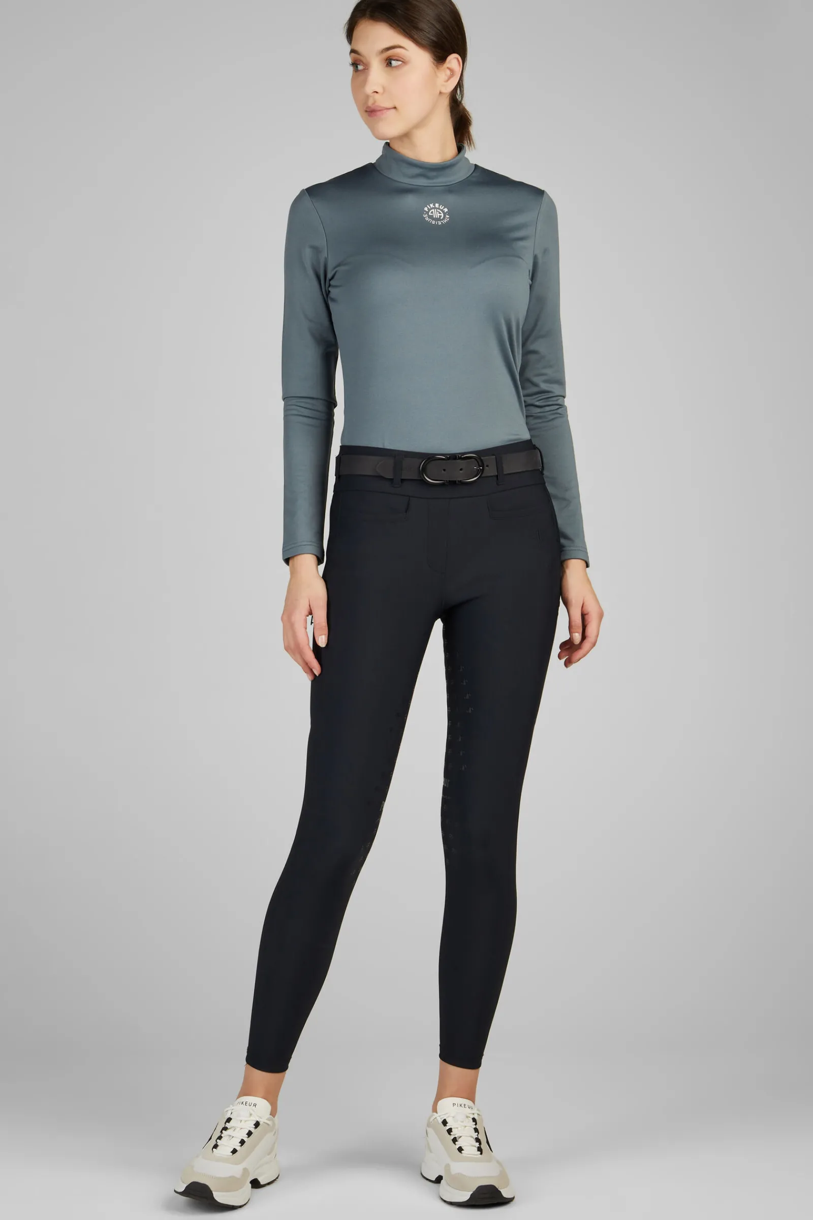 Online Linnett nahtlos heforsterkede ridetights til dame med høyt liv og full seat Ridetights