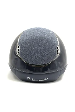 Clearance Miss Shield Glossy med Crystal stoff 2.0 Ridehjelmer