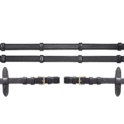 New Schockemöhle Sports gummierte tøyler, med spenner Tøyler