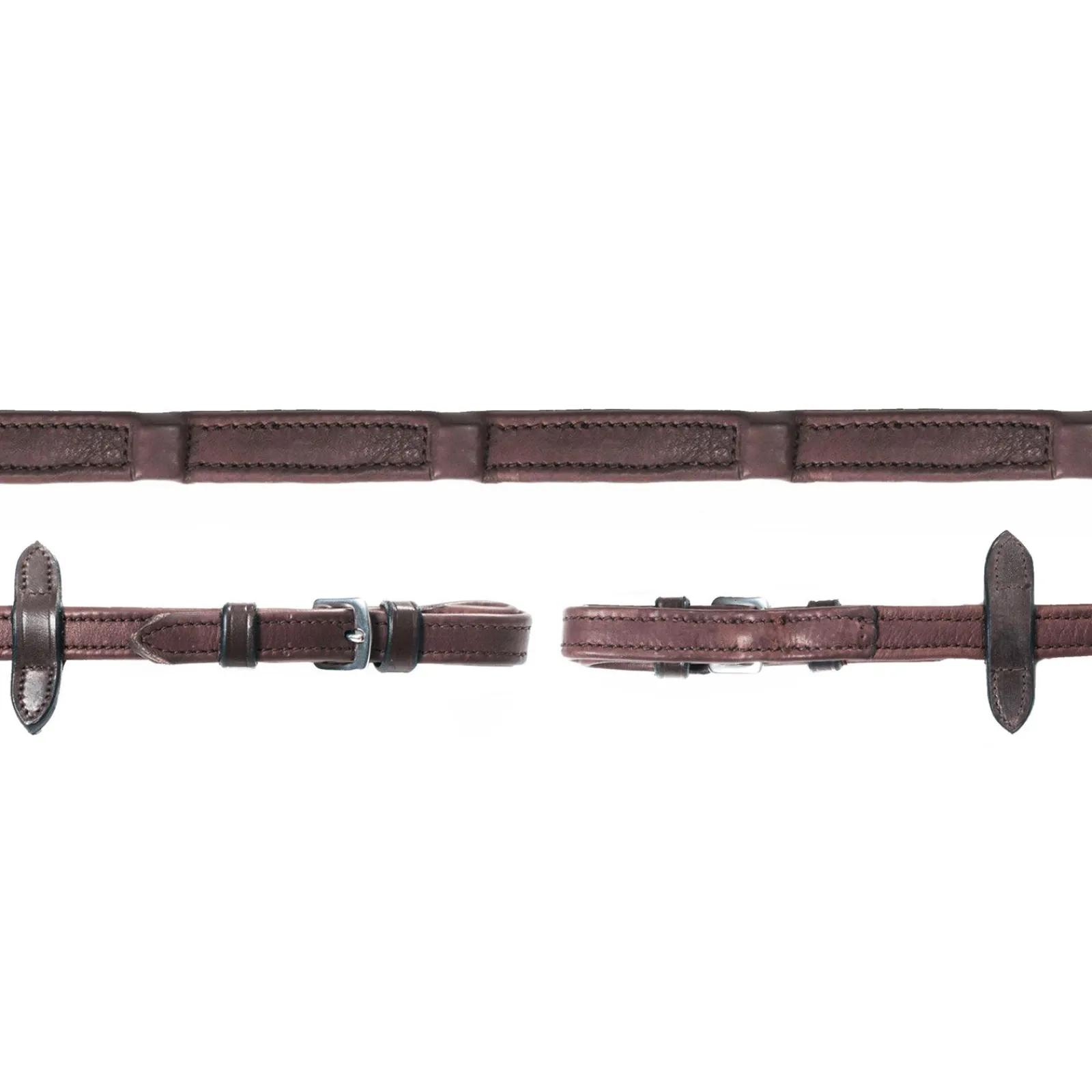 Sale Schockmöhle Sports Durasoft tøyler, lærtøyler med nyloninnlegg Tøyler