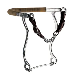 hackamore med hakekjede og skjenkler i rustfritt stål, 31 cm Hackamores|Hodelag & Nesereimer