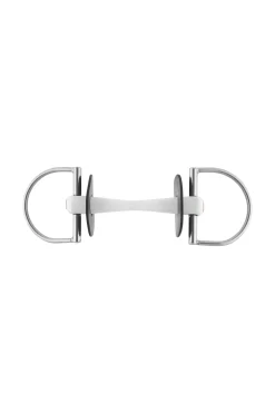Best Nathe D-ring trinse, 20mm med fleksibel mullen mouth (75mm ring) D-ringsbitt