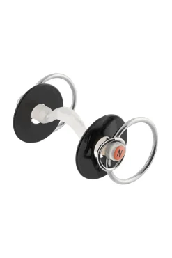 Clearance Nathe mullen mouth bitt 20mm med port og en ekstra liten ring (70mm) Trinsebitt