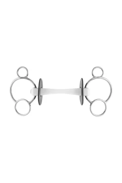Online Nathe 3-rings bitt 20mm med fleksibel mullen mouth (70mm ring) 2- Og 3-ringsbitt