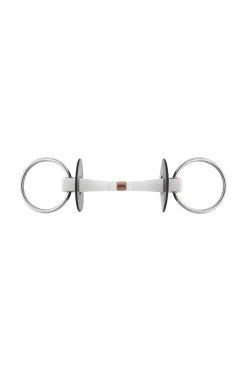 Clearance Nathe trinse 20mm, løse ringer (70 mm), fleksibel mullen mouth med midtstykke i kobber Trinsebitt