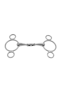 Outlet 3-ring Bit Vienna Double Jointed SS 16mm 2- Og 3-ringsbitt