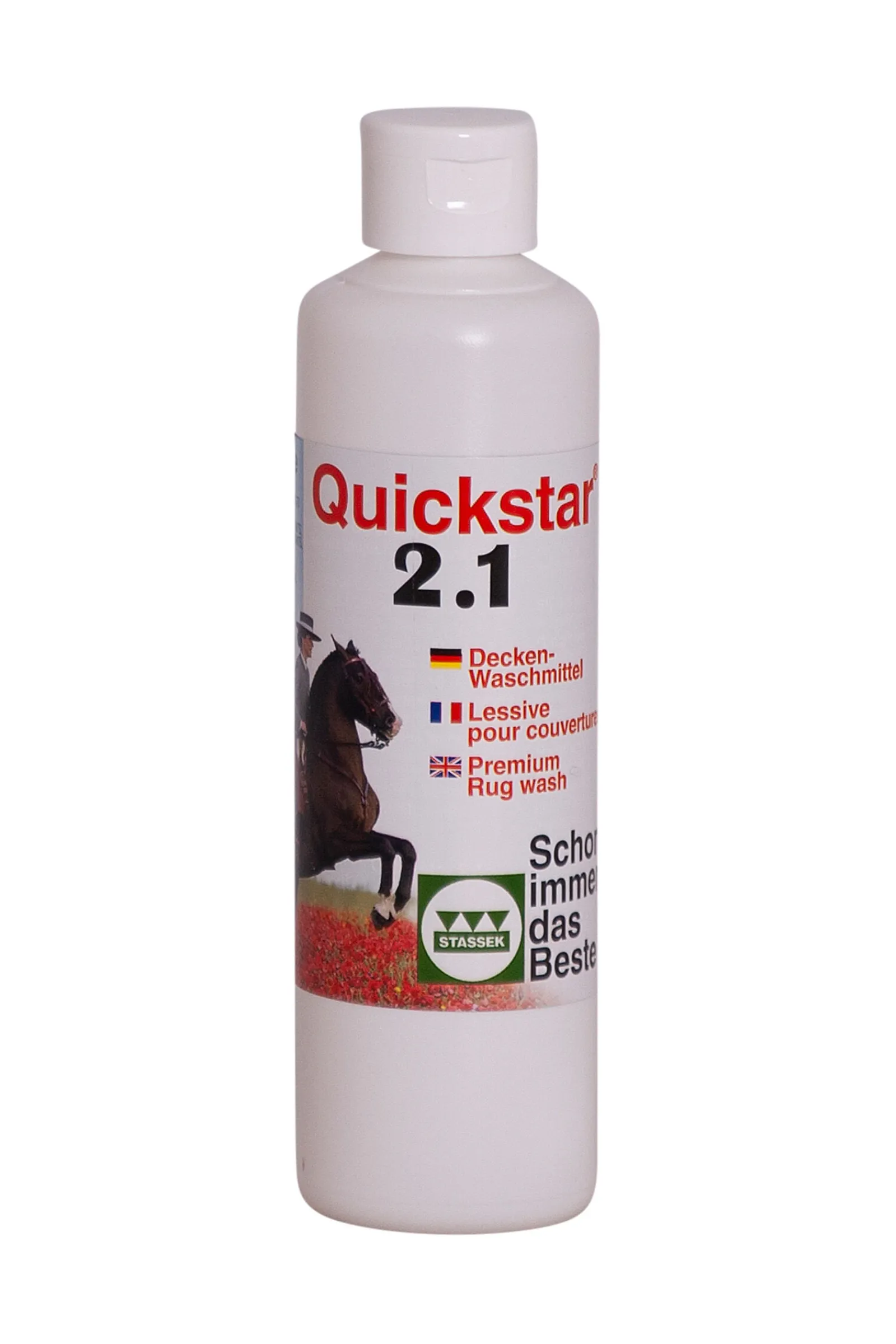 Quickstar 2.1 Premium Vaskemiddel for Dekker og Sadelunderlag, 250 ml Vedlikehold Av Utstyret