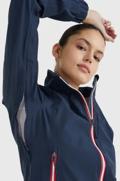 Outlet Tommy Hilfiger Equestrians Unicolor regnajakke, dame Regntøy|Jakker Og Frakker