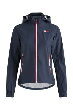 Outlet Tommy Hilfiger Equestrians Unicolor regnajakke, dame Regntøy|Jakker Og Frakker
